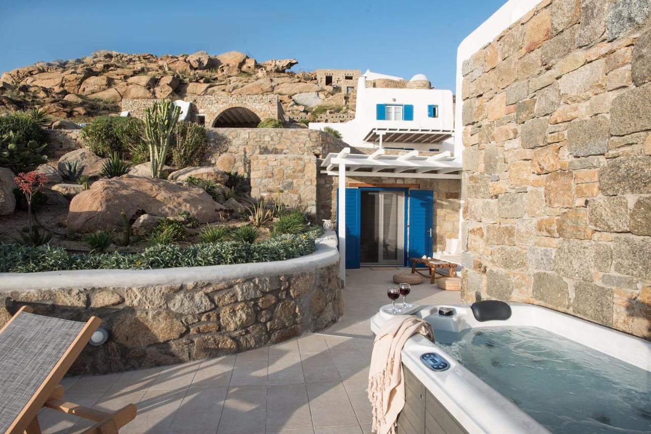 Gorgeous Studio In Cycladic Architecture Overlooking The Aegean Apartment Houlakia  Exterior foto