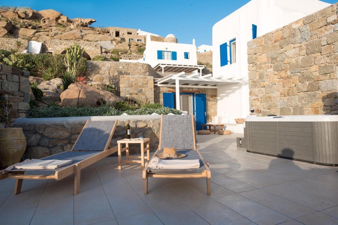 Gorgeous Studio In Cycladic Architecture Overlooking The Aegean Apartment Houlakia  Exterior foto