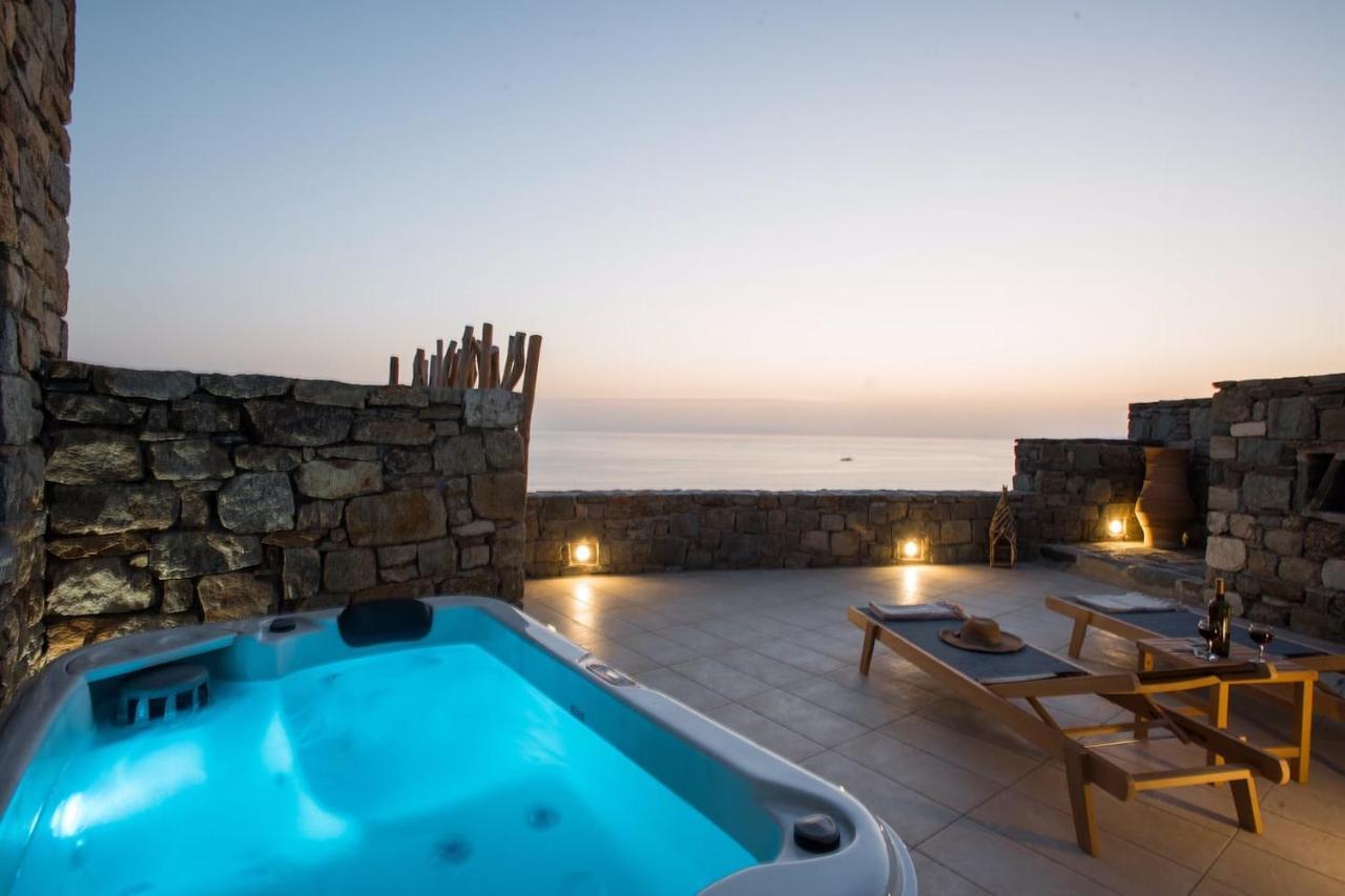 Gorgeous Studio In Cycladic Architecture Overlooking The Aegean Apartment Houlakia  Exterior foto